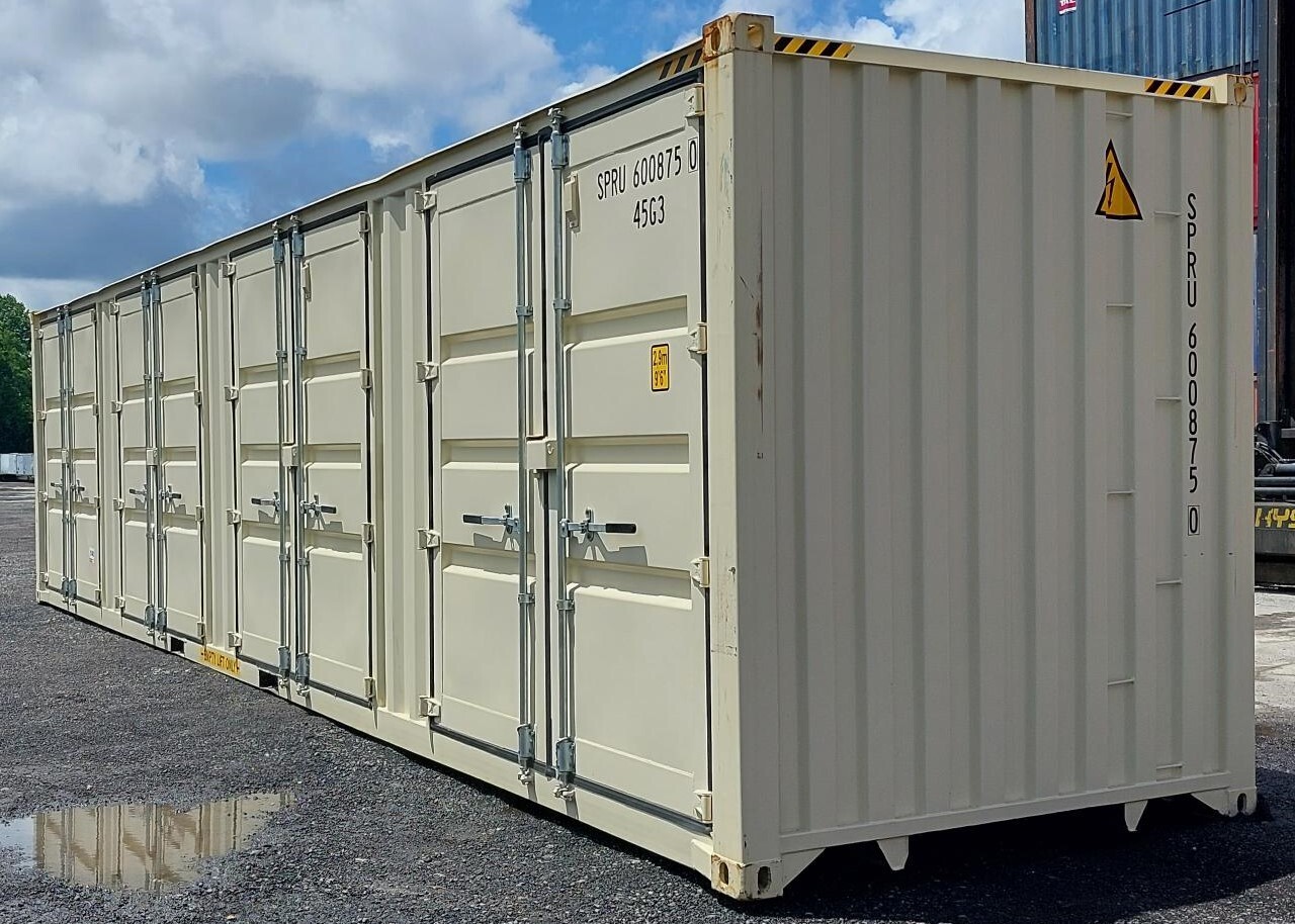 40ft New OneTrip Open Side 4-Door High Cube Shipping Storage Container Easy Open