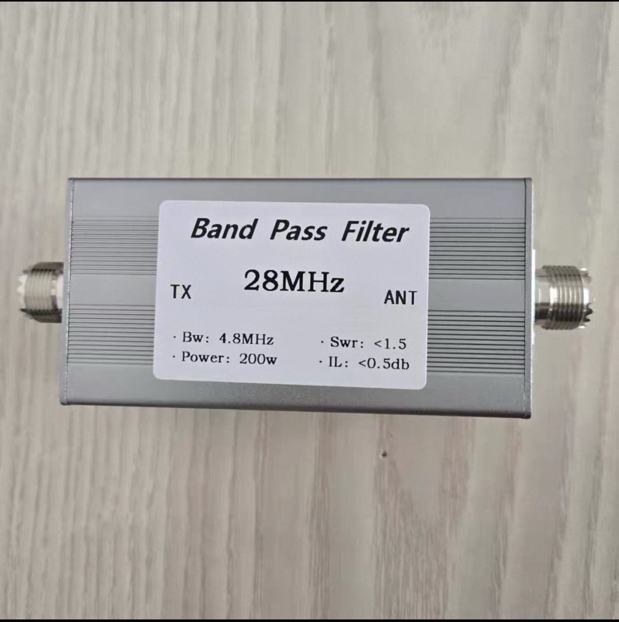 BPF-28-200w Band Pass Filter Shortwave 28MHz BPF High Isolation Bandpass Filter
