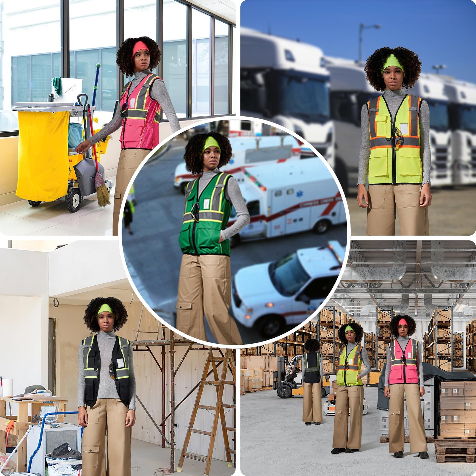 Xsmall high visibility vest with pockets