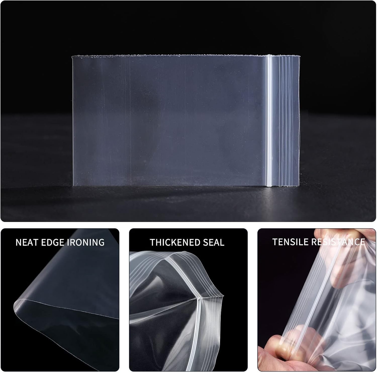 Mini Plastic Bags, 400pcs 2″ x 2″ Transparent Reusable Zipper Storage Bags fo…