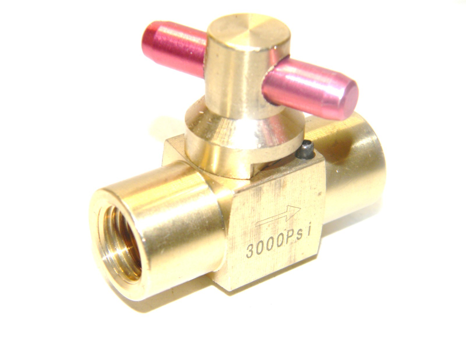 Carpet Cleaning Brass 1/4″ Shut-Off Valve 3000 PSI