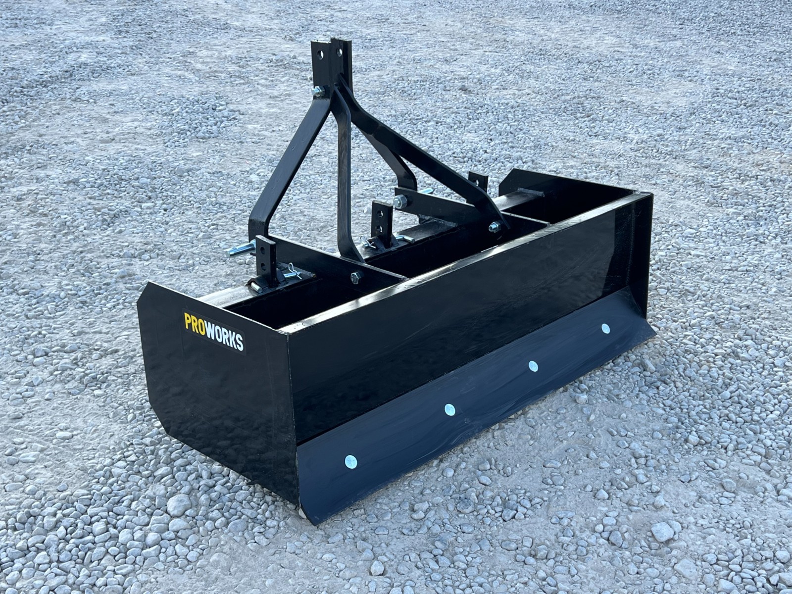 PROWORKS 48″ Box Blade 3 Point Hitch Tractor Scraper Grader 4 FT USA 3 Ripper