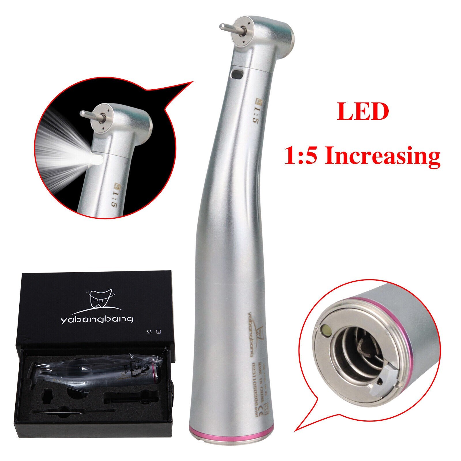 NSK Style Dental Brushless Micro Motor 1:5 / 1:4.2 ST Increasing Handpiece USA