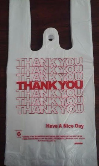 NEW 100 ct PLASTIC SHOPPING BAGS T-SHIRT TYPE, GROCERY WHITE SMALL SIZE BAGS….