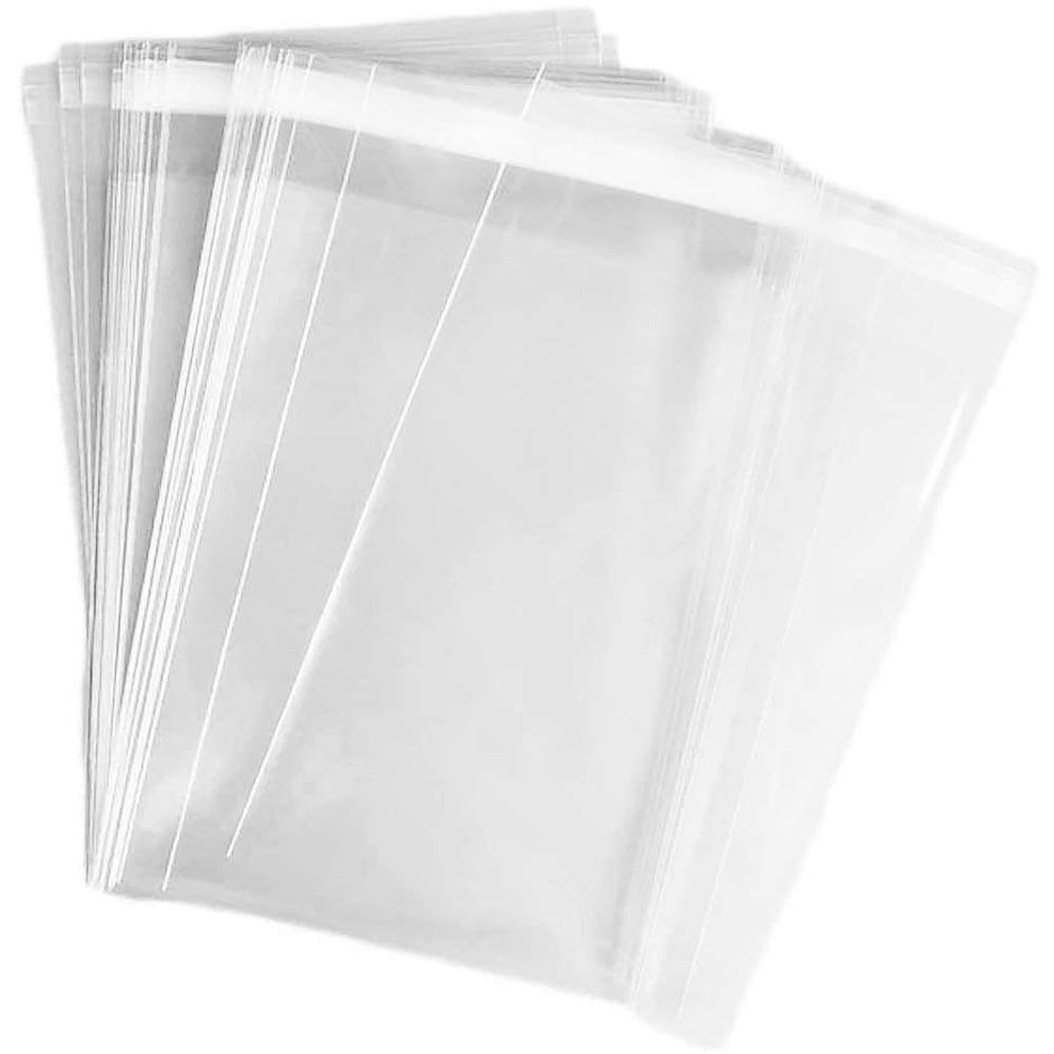 200 pcs Clear 5″ x 7″(W:12.7XL:17.8cm) Self Seal Cello Cellophane Bags Reseal…