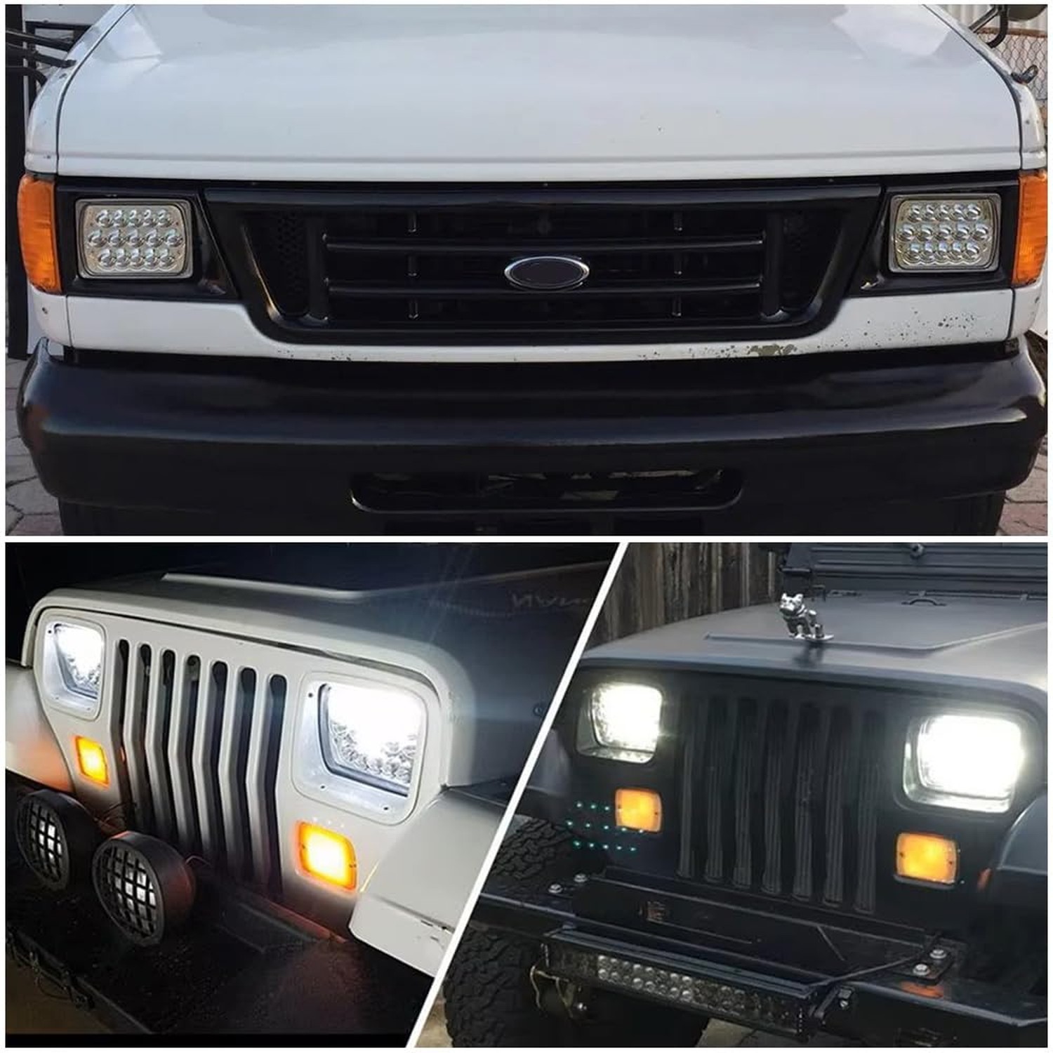 2PCS 5×7 Led Headlights Compatible With International 5900i 7300 7400 9200 94…