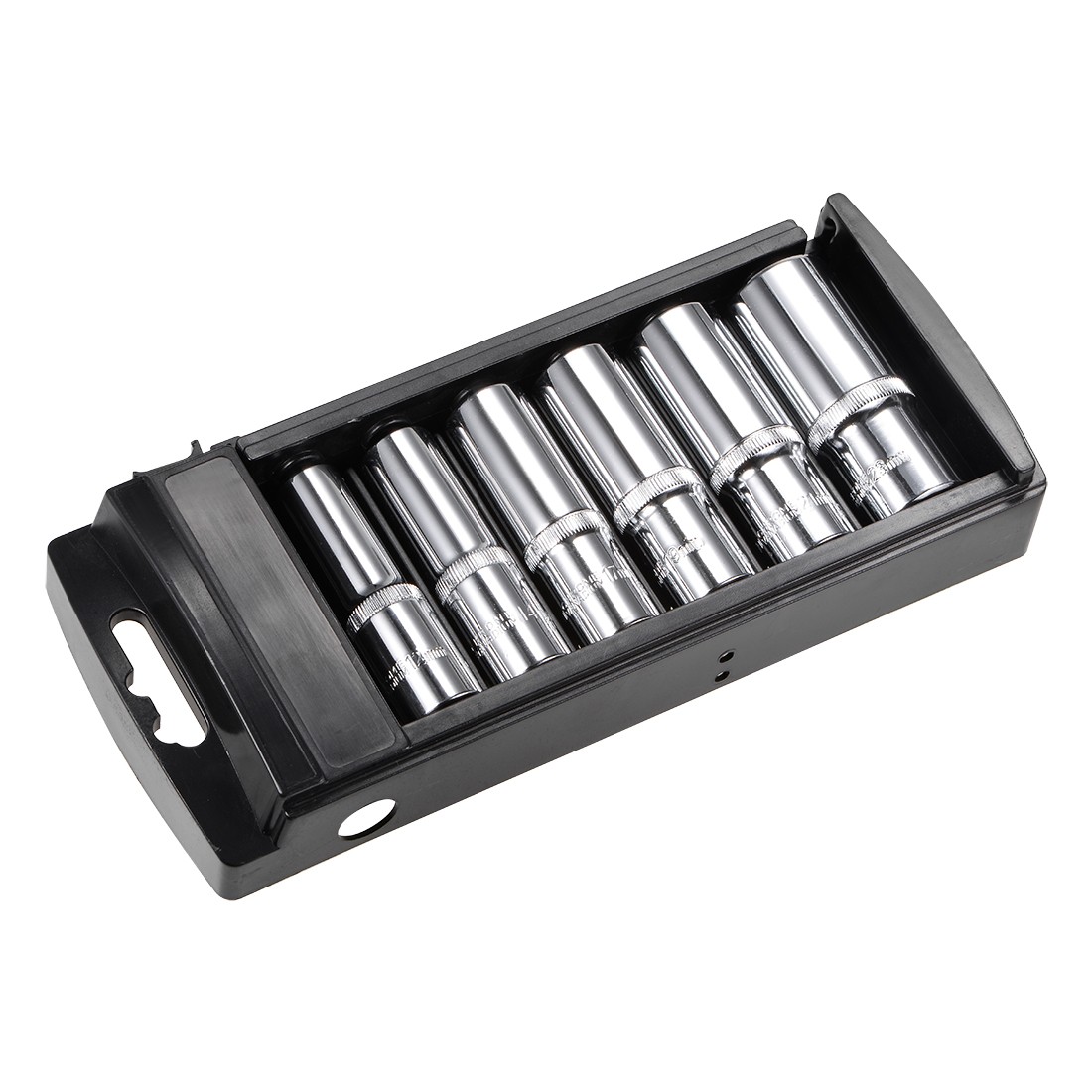 1/2-Inch Drive 6 Point Deep Socket Set 12mm – 23mm Metric Cr-V 6Pcs