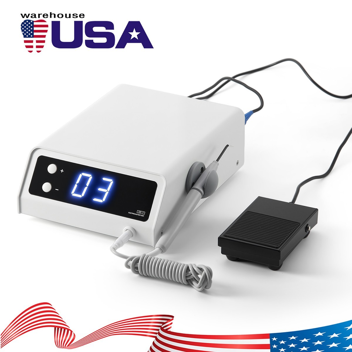 Electro Electrosurgery Unit Machine High Frequency Electric 9pcs Knife Dental