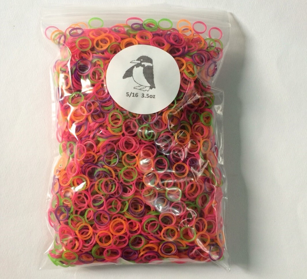 5000pcs Dental Orthodontic Rubber Elastics Ligature Ties Bands 2.5-6.5oz 1/8-3/8