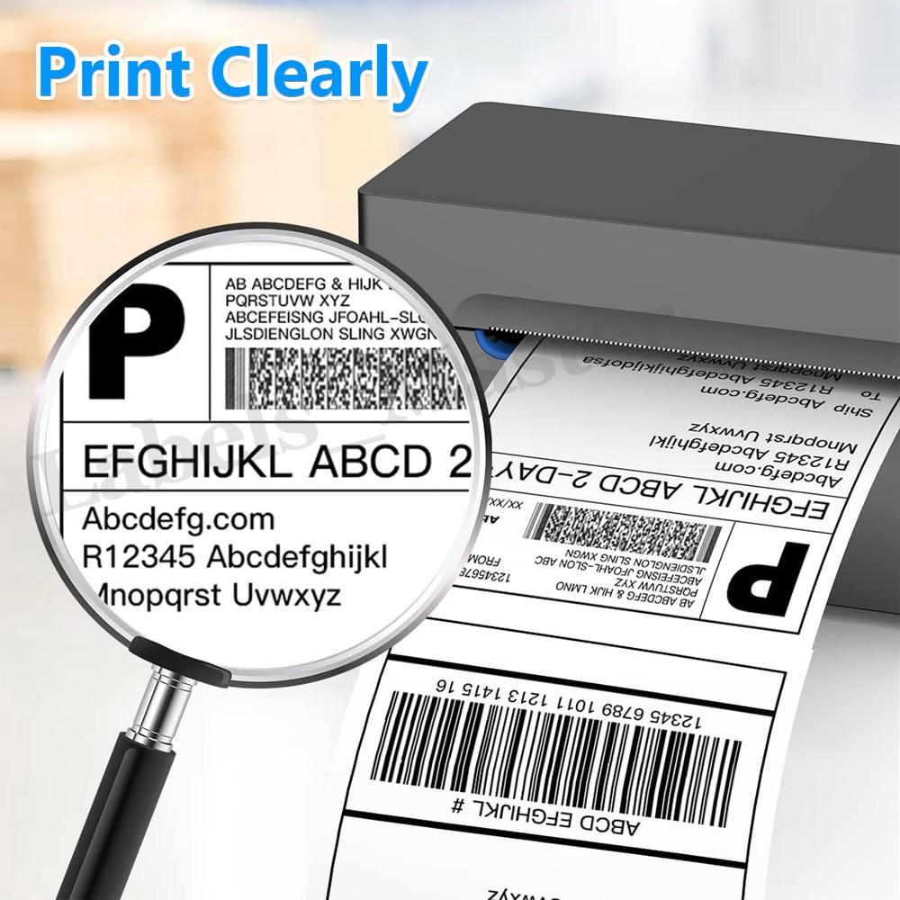 4×6 Fanfold Direct Thermal Shipping Labels for Zebra & Rollo Printers and More