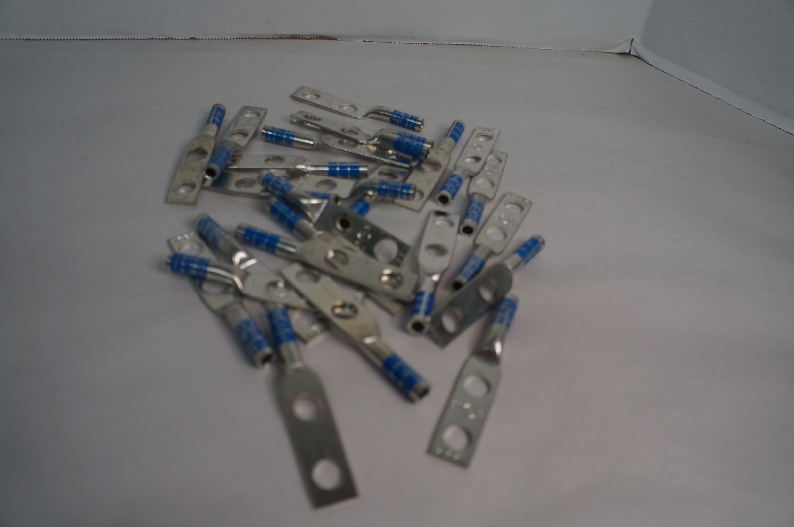 Izzy 62-38-1 #6 AWG Lug, Two 3/8″ holes, 1″ OC, Long Barrel Lot of 25
