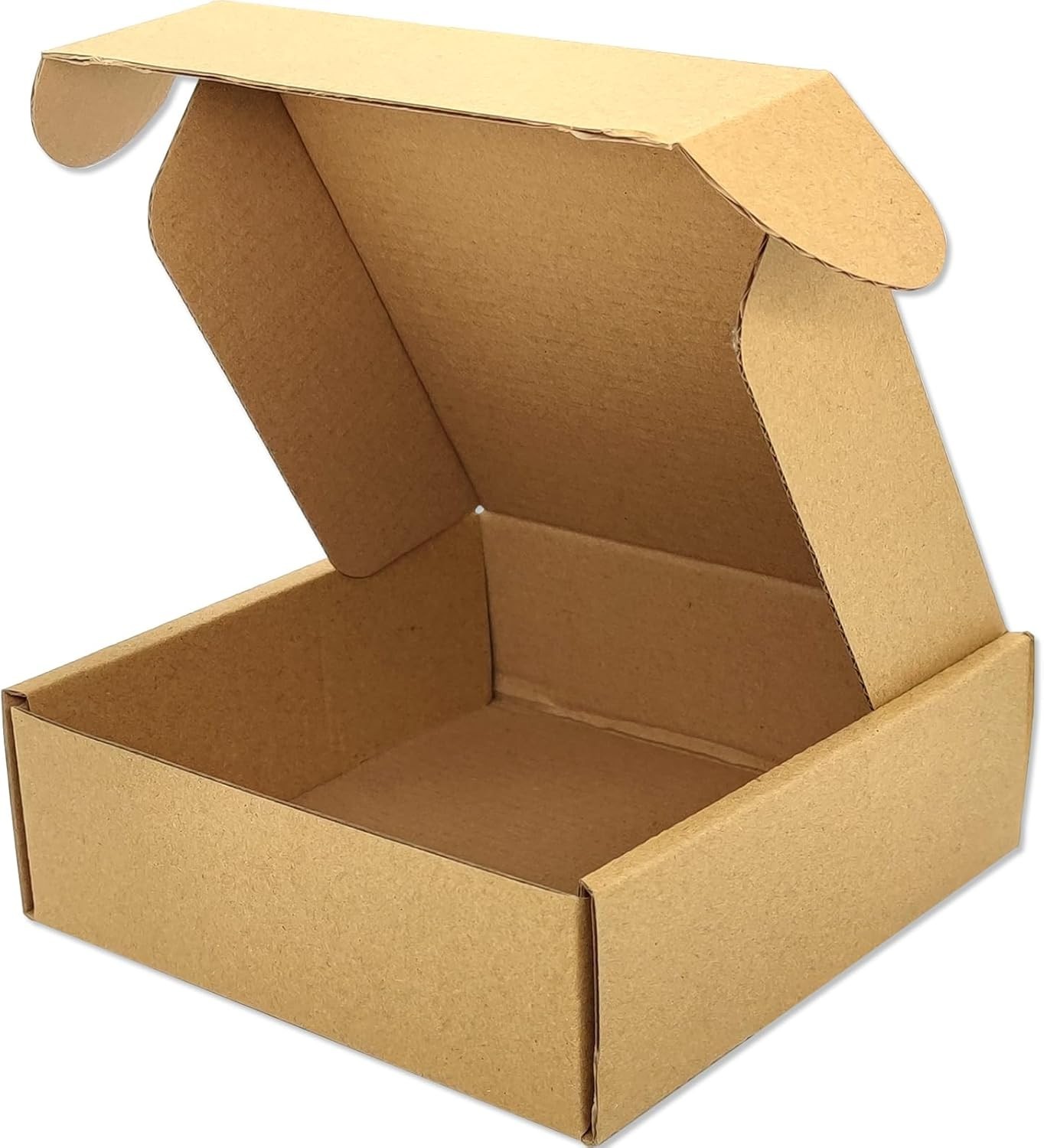 Sturdy 6x6x2 Inches Brown Corrugated Boxes – Set of 50 for Hassle-Free Packing