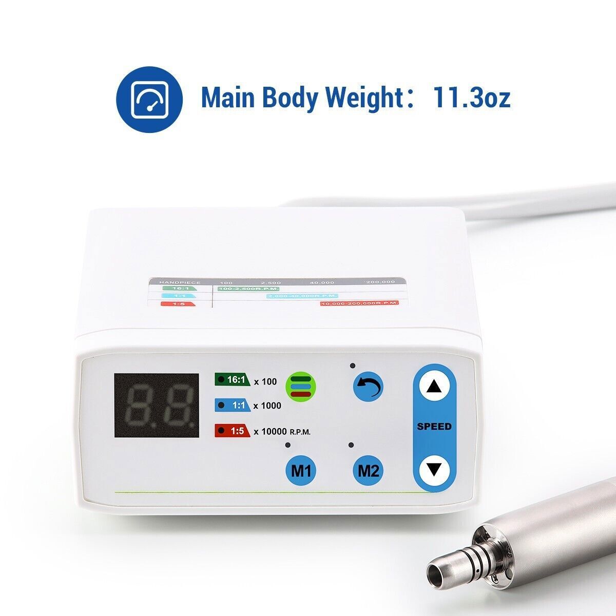 Dental LED Brushless Micromotor E-Type 1:1/1:5/16:1 2000-40000rpm Lab