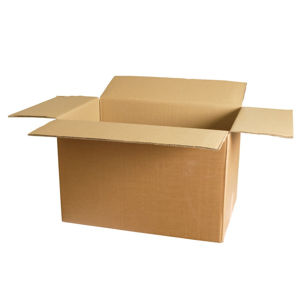 15 12x10x4 Kraft Brown Corrugated Shipping Boxes Multi-Depth 44 ECT Single-Wall
