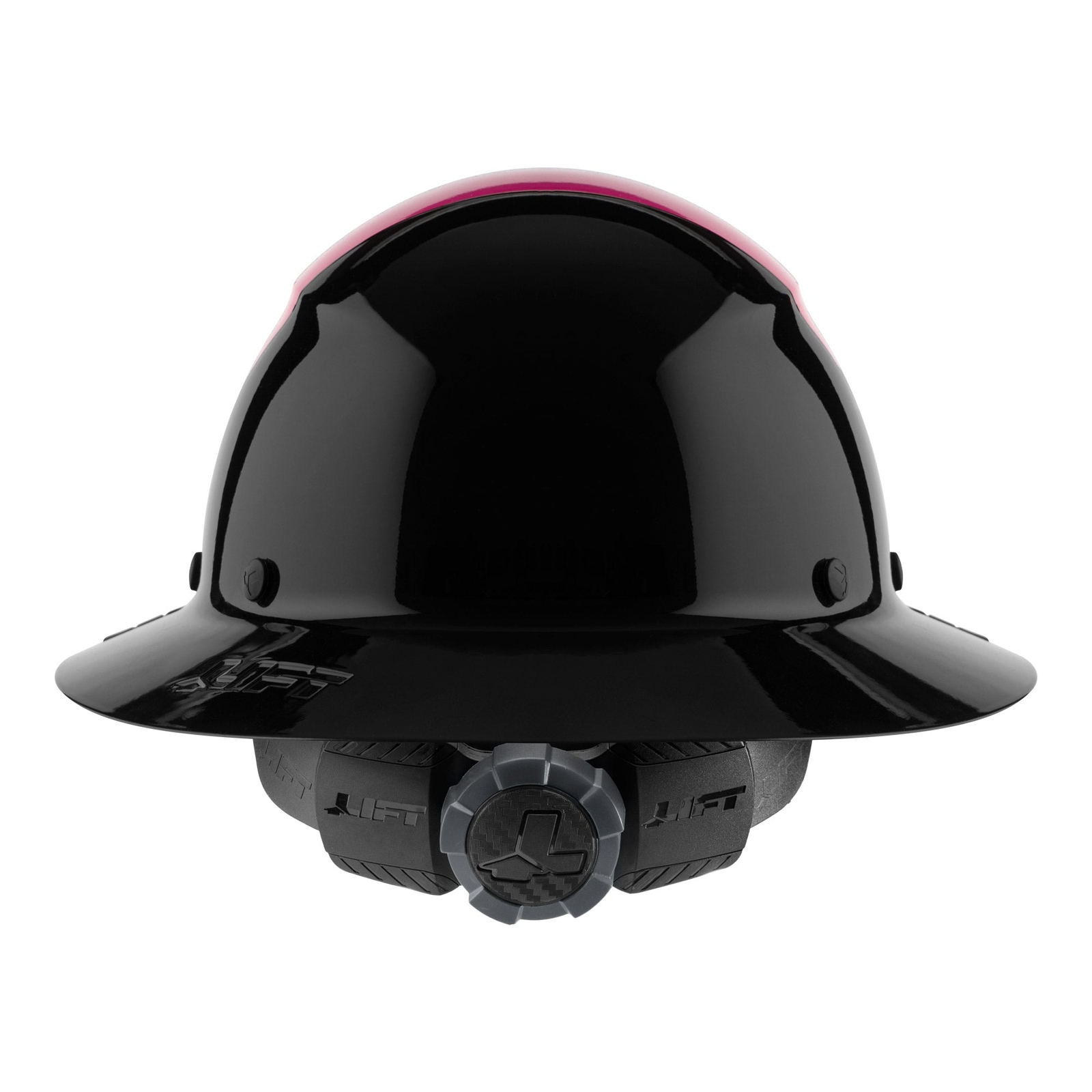 Lift Safety HDF50-21PK Dax Fiber Full Brim Hard Hat Pink-Black (New Blemished)