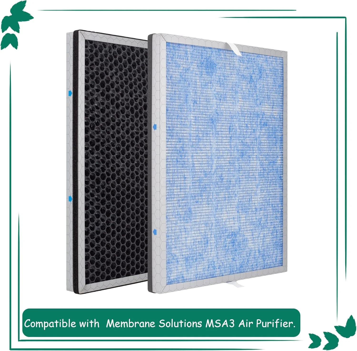MSA3 Replacement Filter 2-Pack for Membrane Solutions Air Purifier