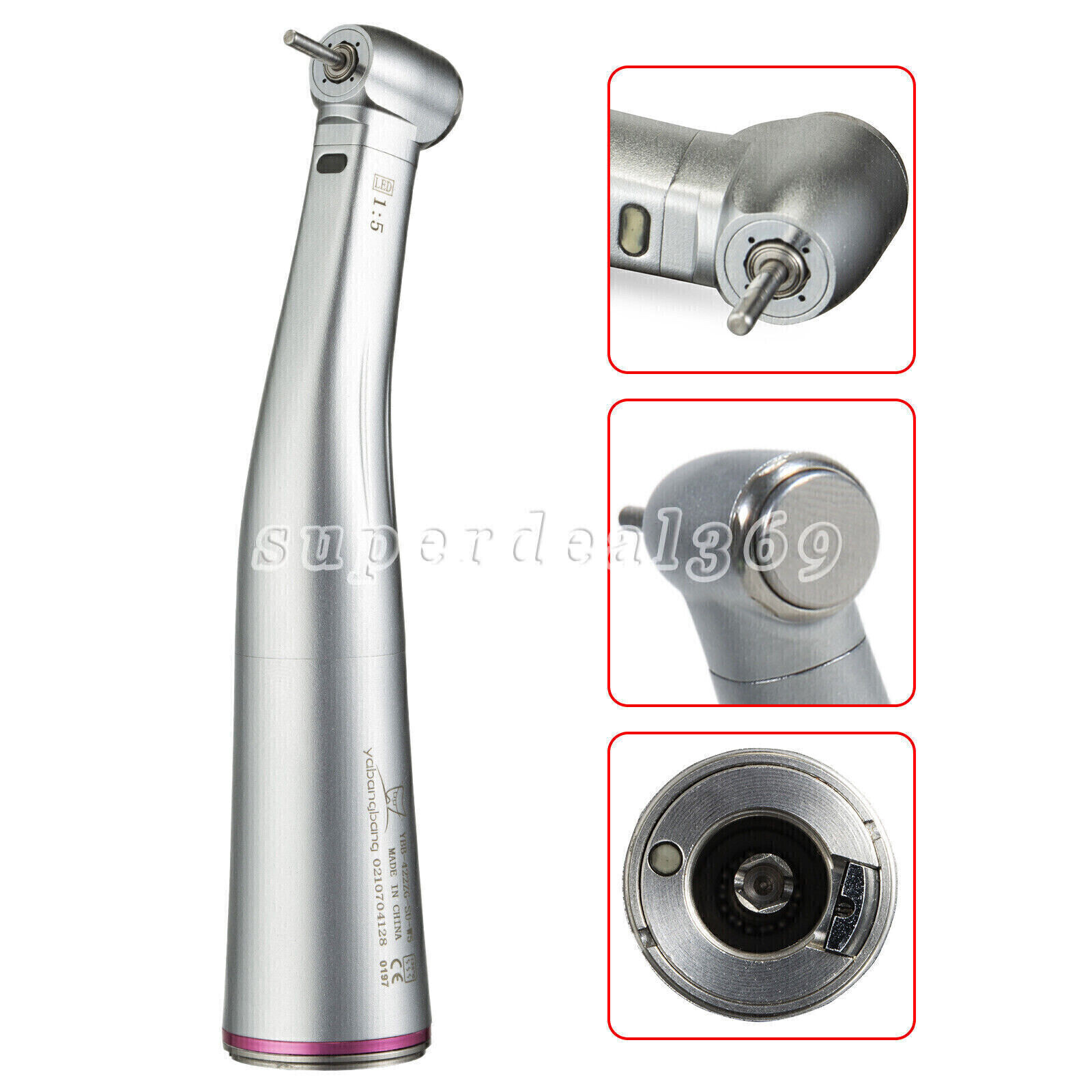 Dental Touch Electric Micro Motor/1:5 1:1 16:1 LED Contra Angle Handpiece DL