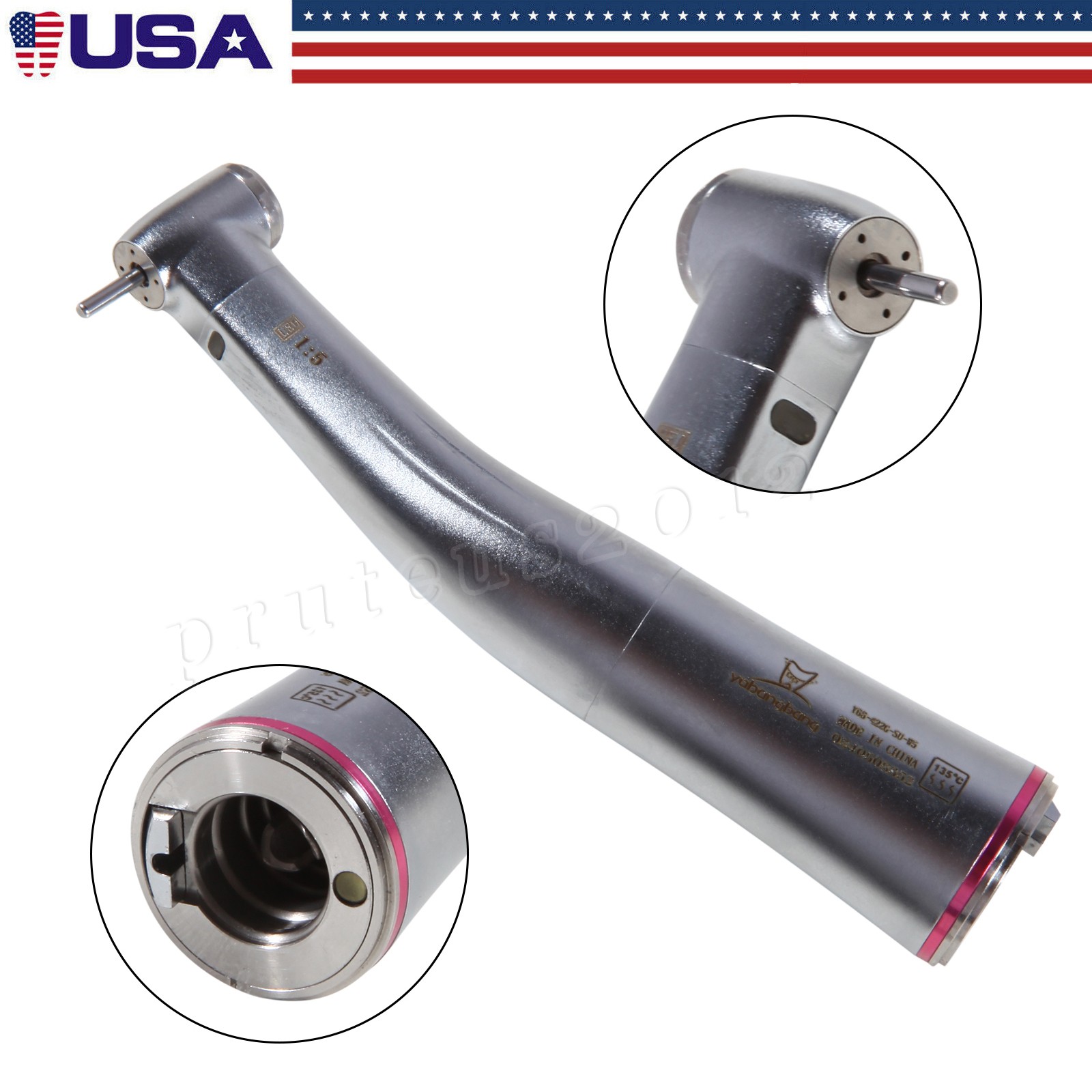 Dental X95L 1:5 Increasing Handpiece Led Fiber Optic Inner Water Spray For NSK