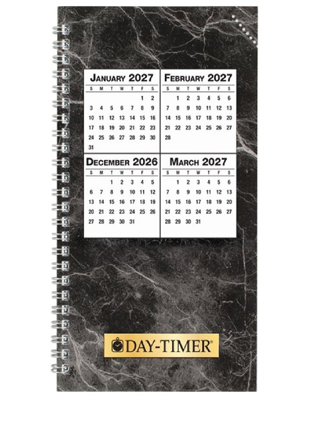 Day-Timer Jan-Dec 2027, 1-Page/Day Planner Refill Pocket 3-1/2 x 6-1/2″ +Extras
