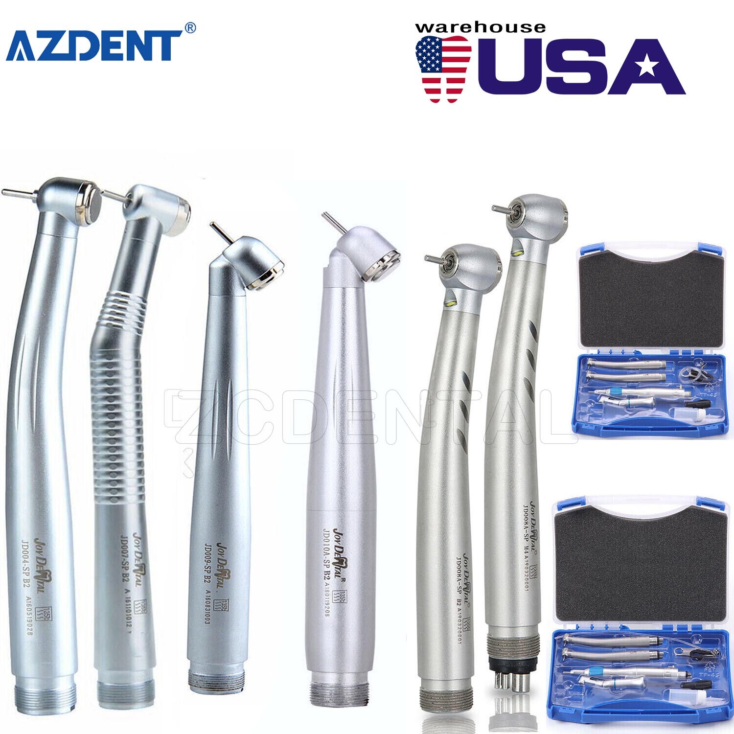 Estilo NSK Dental Alta y Baja Velocidad Kit de Pieza de Mano Turbina 2/4 Agujero
