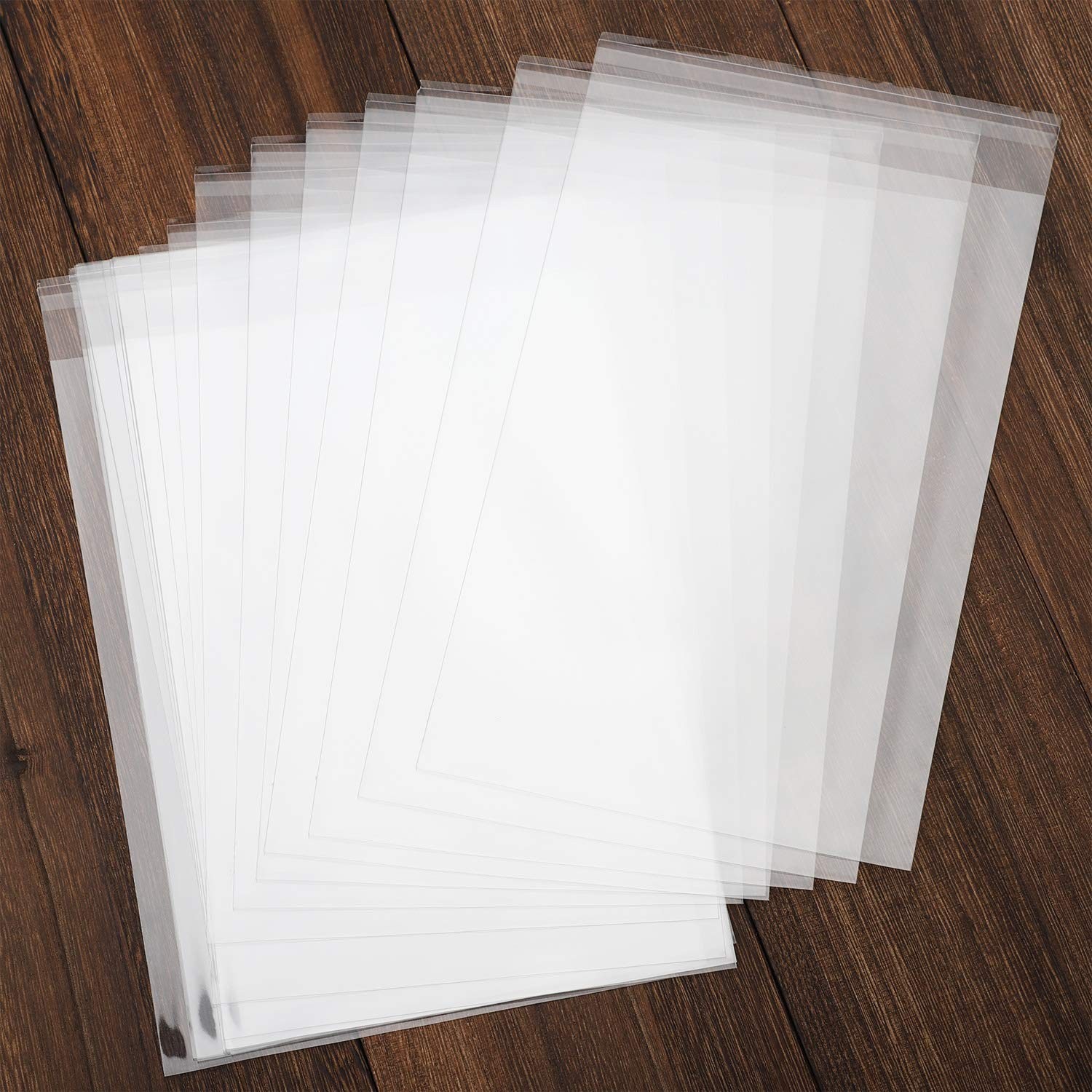 200 pcs Clear 5″ x 7″(W:12.7XL:17.8cm) Self Seal Cello Cellophane Bags Reseal…