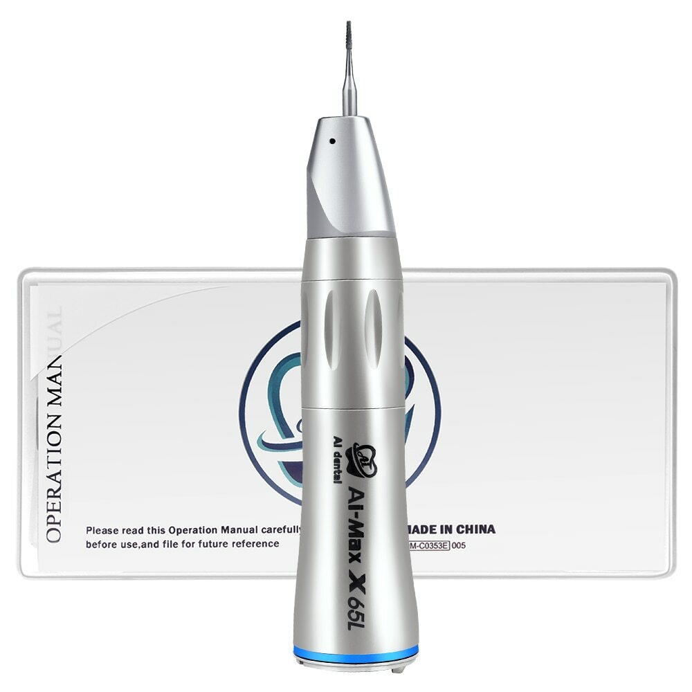 1:1 led fiber light straight surgical electric handpiece dental inner water 65L