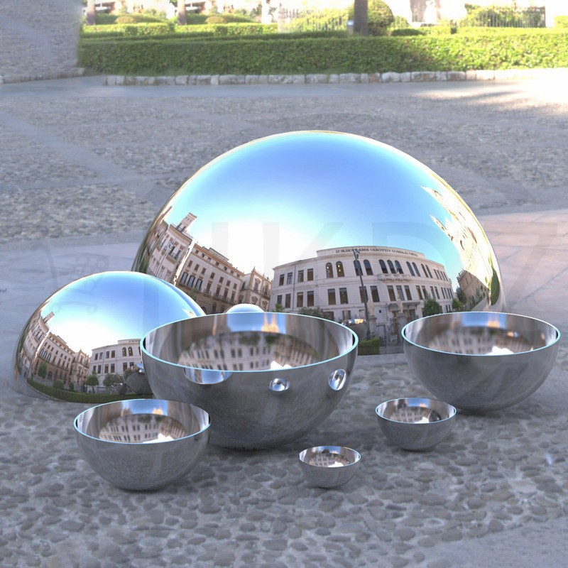 304 Stainless Steel Half Round Ball Hollow Half Round Railing Balls Ø25mm -350mm