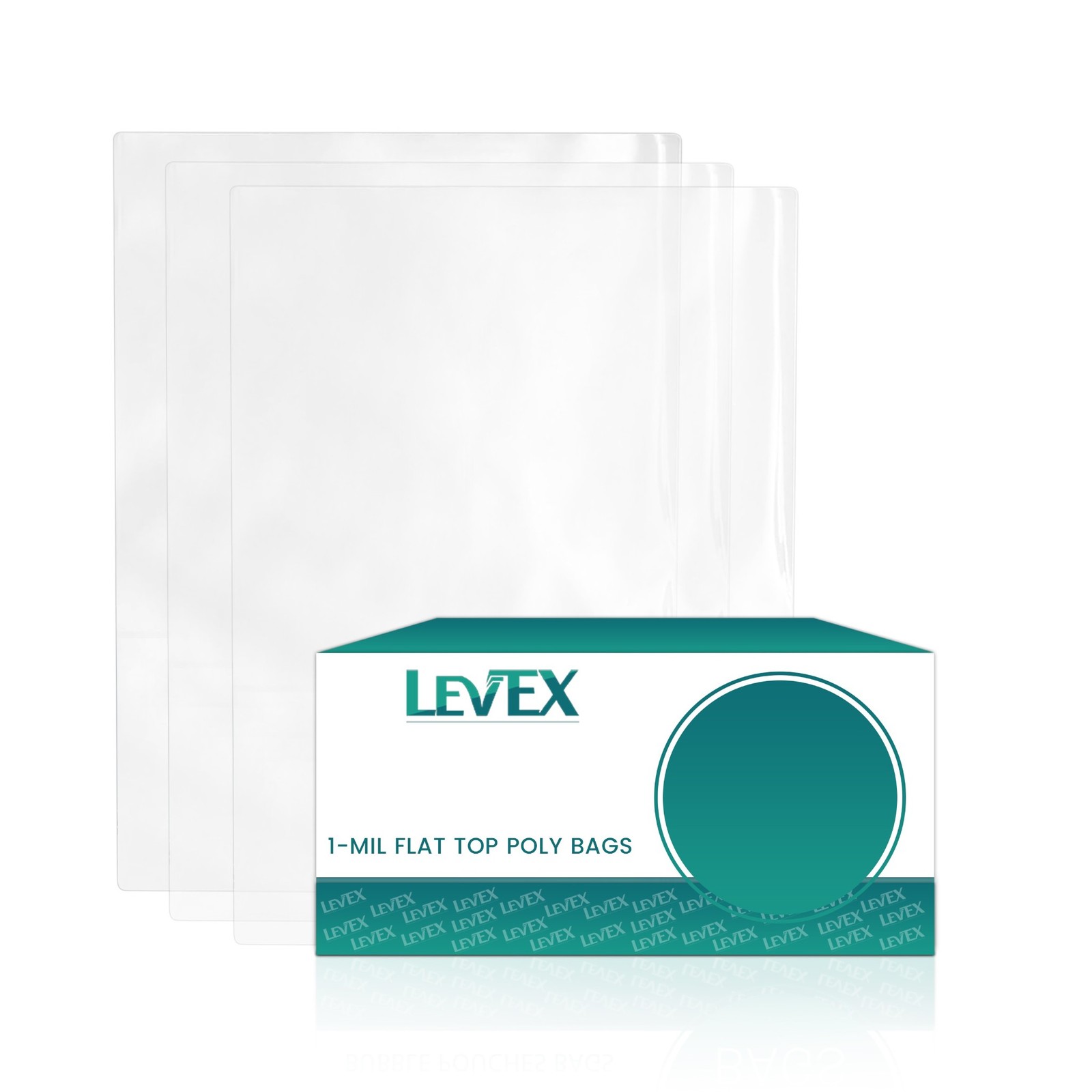 15″ x 18″ Clear Poly Bags 1-Mil Lay Flat Open Top Plastic Packaging Packing