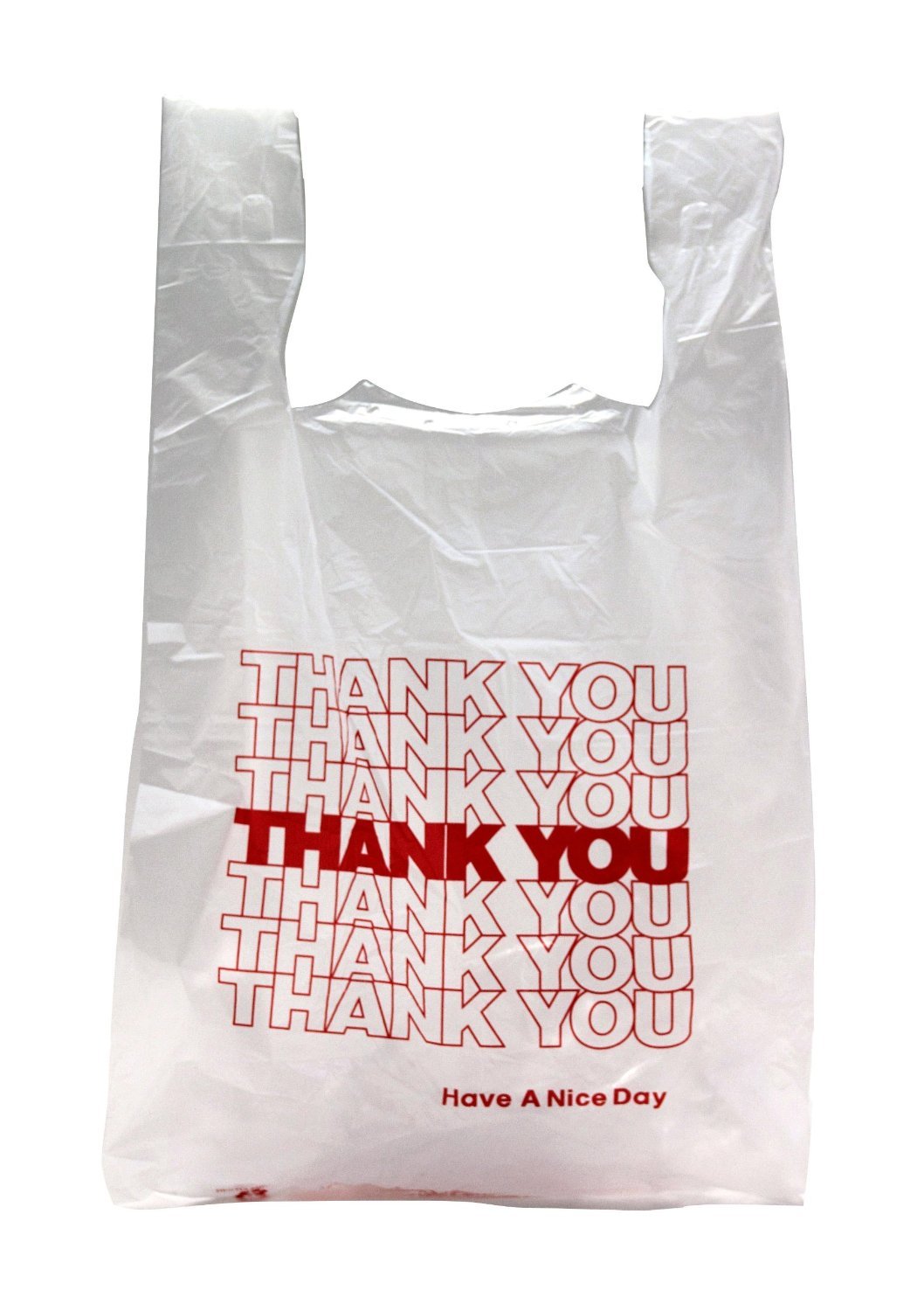 NEW 100 ct PLASTIC SHOPPING BAGS T-SHIRT GROCERY WHITE 11.5″x6.5″x21″ +FREE GIFT