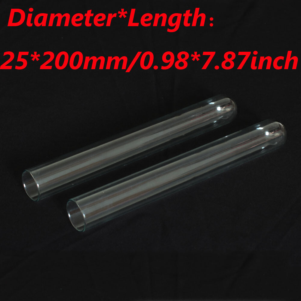 5/10/30/50/100Pcs 25x200mm Lab Chemistry Borosilicate Glass Test Tubes