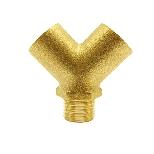 Joywayus Brass pipe fitting Y shaped 1/2″ NPT Female x 1/2″ NPT Female x 1/2″…