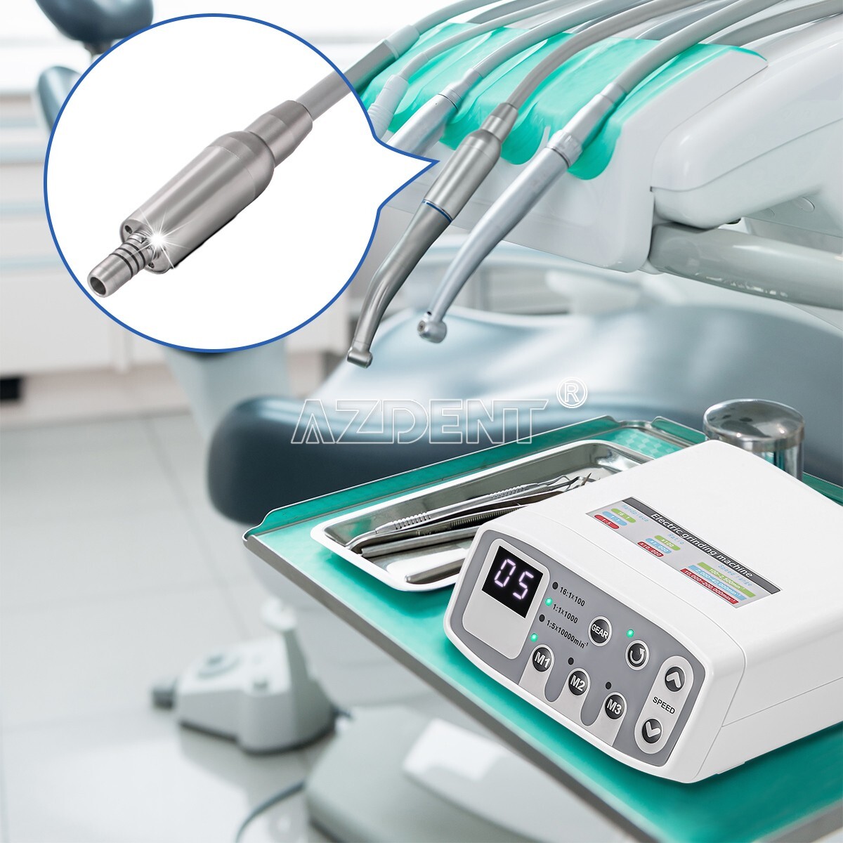 Dental Brushless LED Electric Micro Motor Internal Spray E-type 1:1/1:5/16:1 USA
