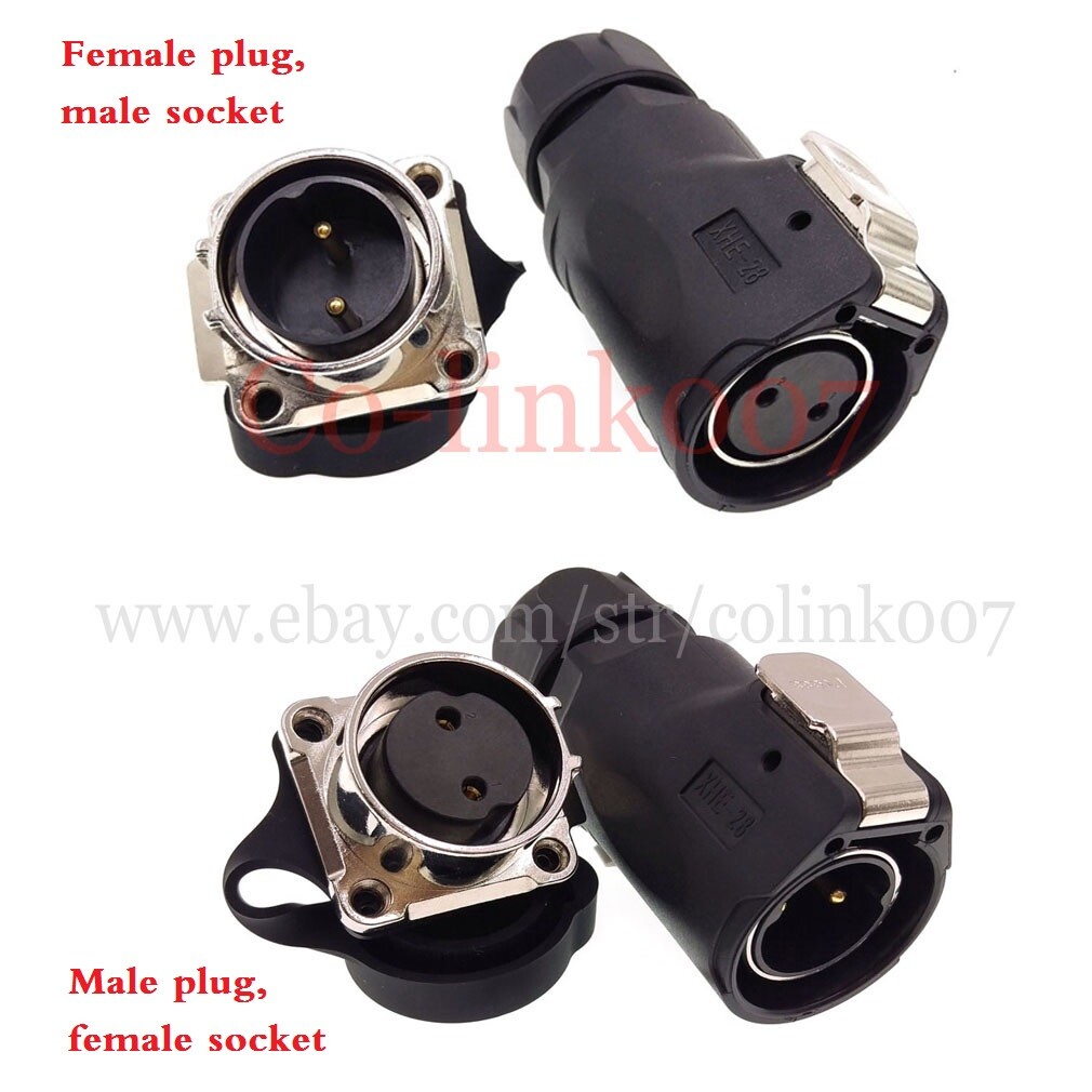 XHE28 2 3 4 5 6 7 8 10 Pin Bulkhead Aviation Plug & Socket Waterproof Connector