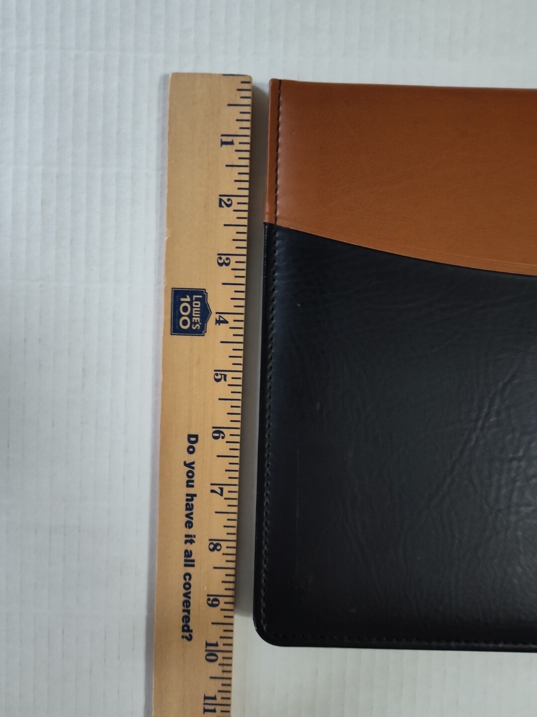 Hazel Portfolio Document Holder Easy Open Black Brown Made In USA