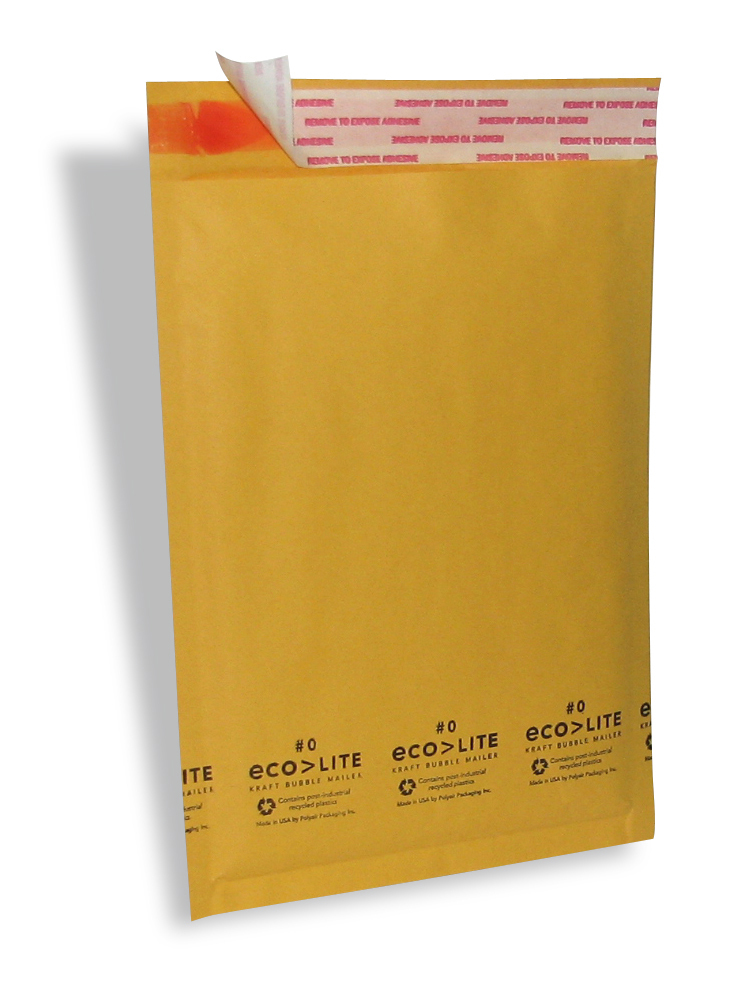 250 #0 6×10 Kraft Ecolite Bubble Mailers Padded Envelopes Bags CD DVD 6 x 10