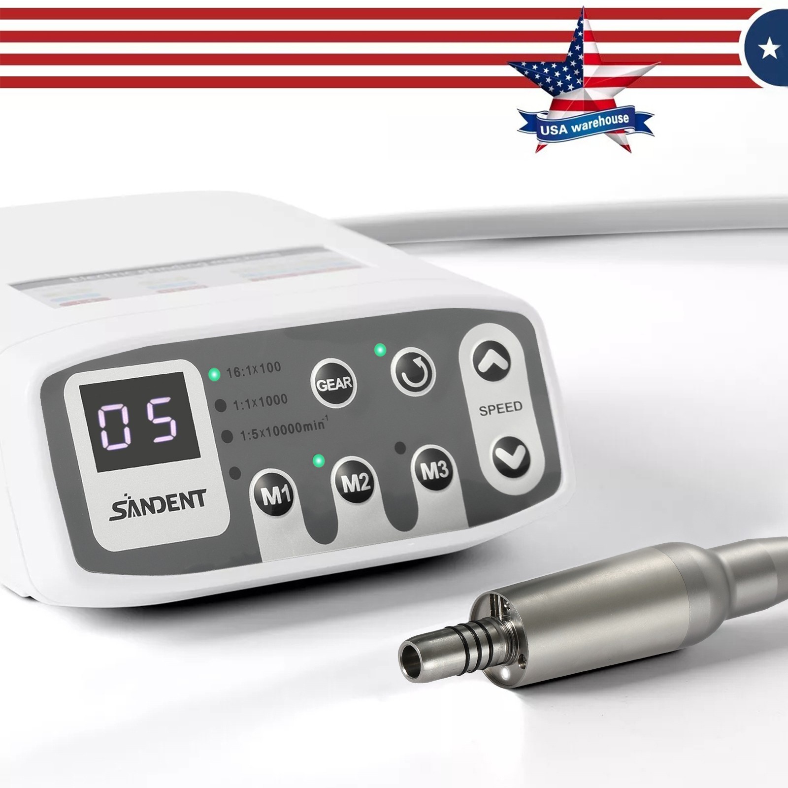Dental Brushless Electric Micro Motor E-type fit 1:1 1:5 16:1 Handpiece SANDENT