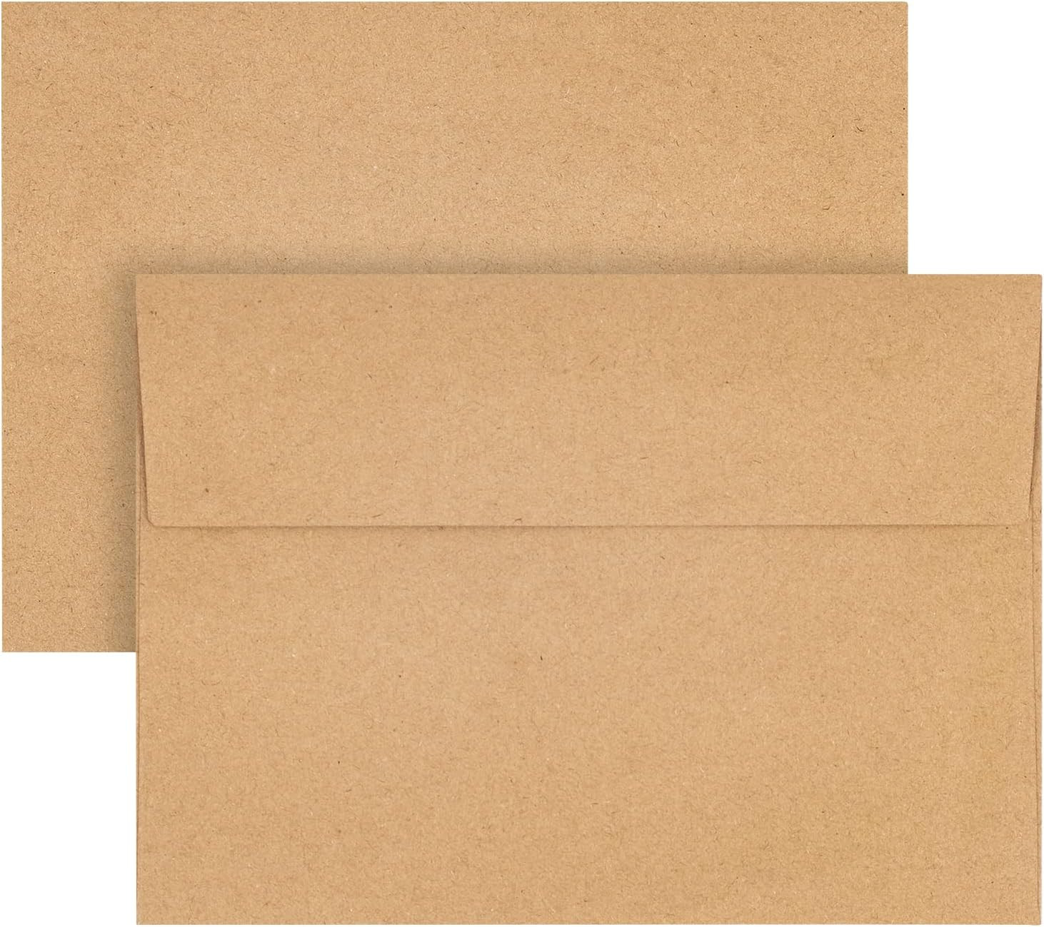 Kraft Envelopes, 50 Pack, 5 X 7 Inch, Brown Envelopes, A7