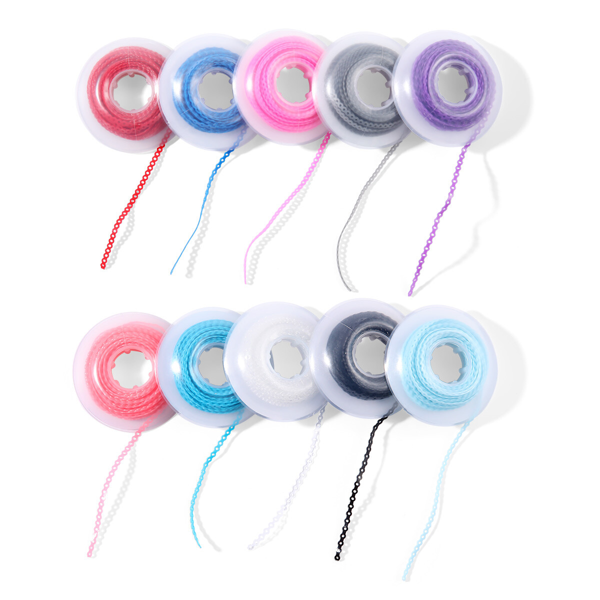 Dental Elastic Ligature Ties Elastics Chain latex Bands for Orthodontic Brackets