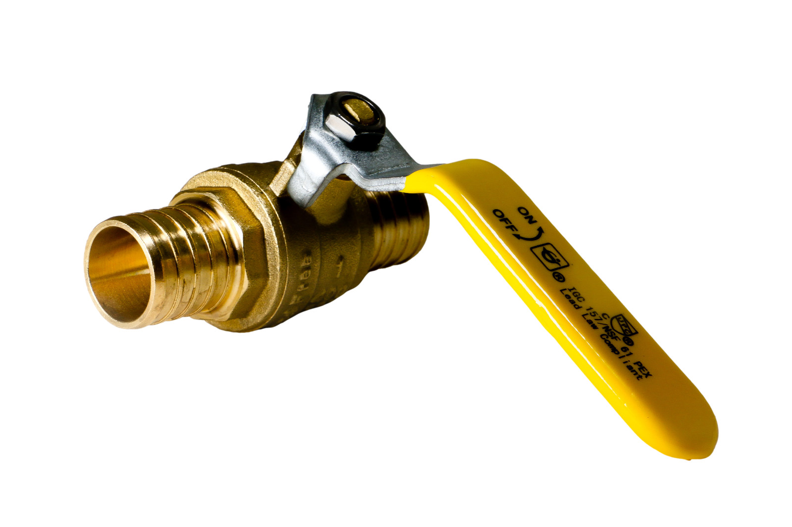 100 Pieces 1 Inch Pex Ball Valve, 1″ Pex Ball Valve, Lead Free Brass, Full Port