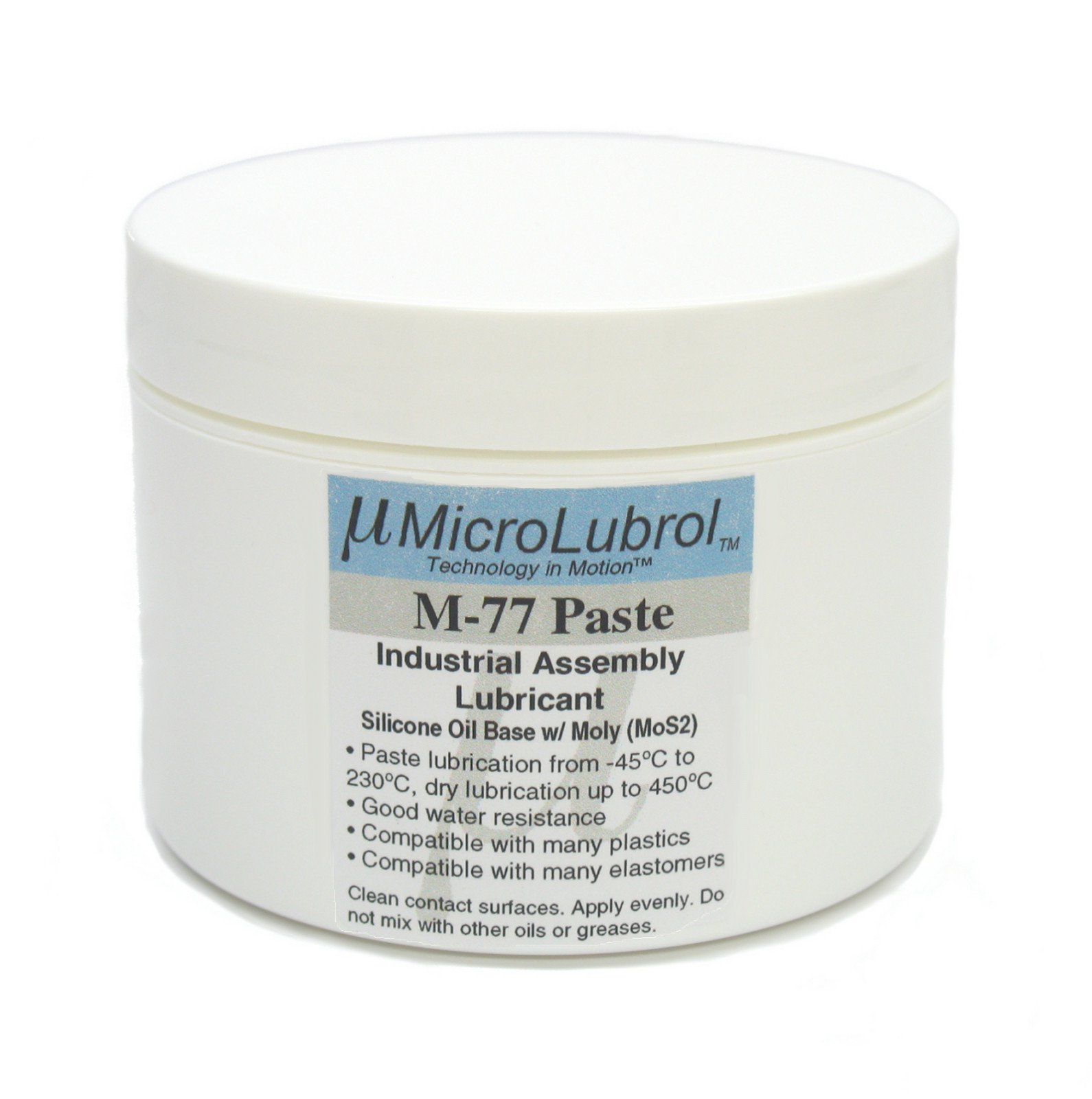 MICROLUBROL M-77 LUBRICANT PASTE GREASE Silicone + Moly, 8 oz, Compare to DC M77