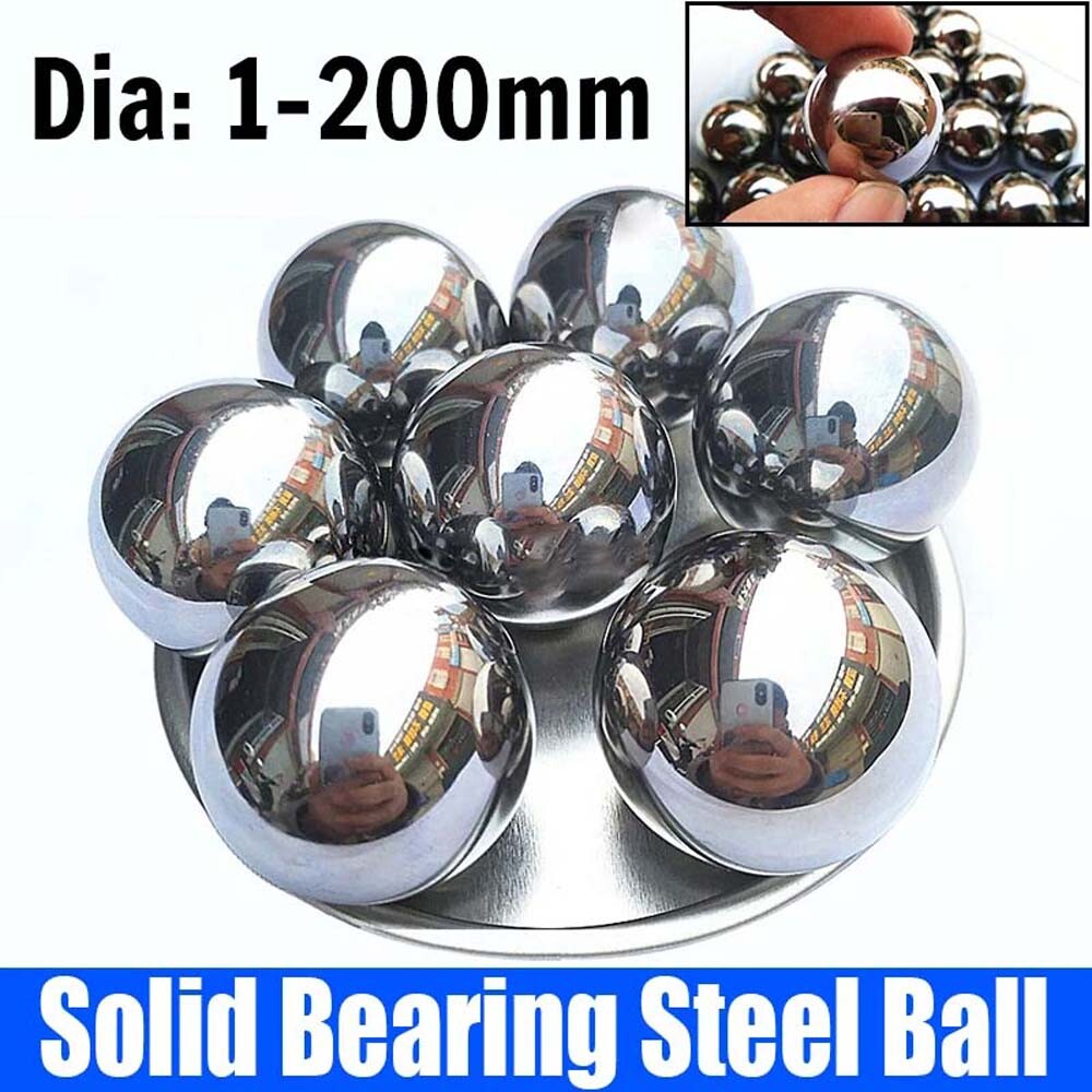 High Precision Chrome GCR15 Steel Solid Steel Ball Bearings – Dia 1mm to 200mm