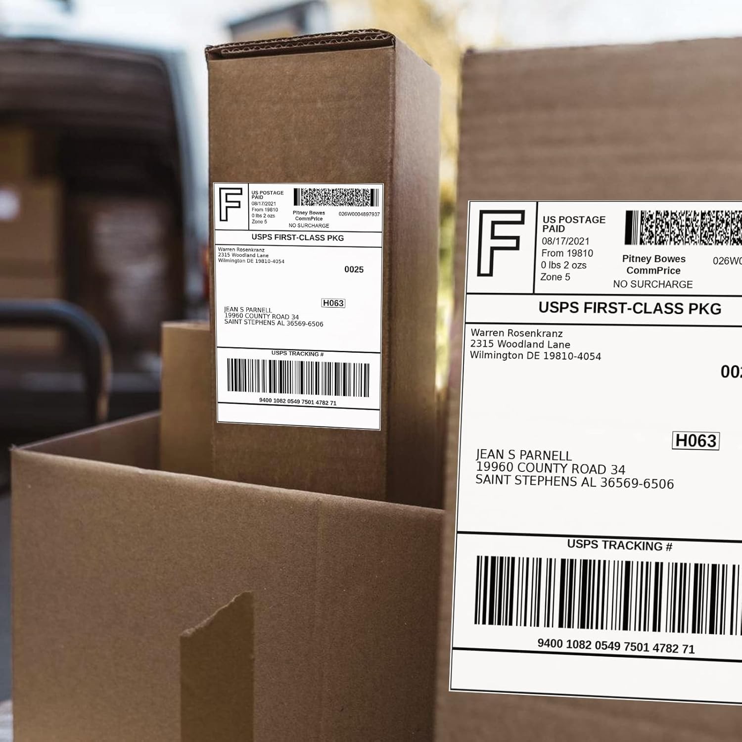 Fanfold & Roll 4″x6″ Direct Thermal Shipping Labels For Zebra Eltron and Rollo
