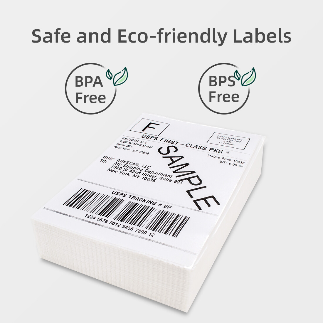 500 4×6 Fandfold Direct Thermal Shipping Labels for Rollo & Zebra Printer