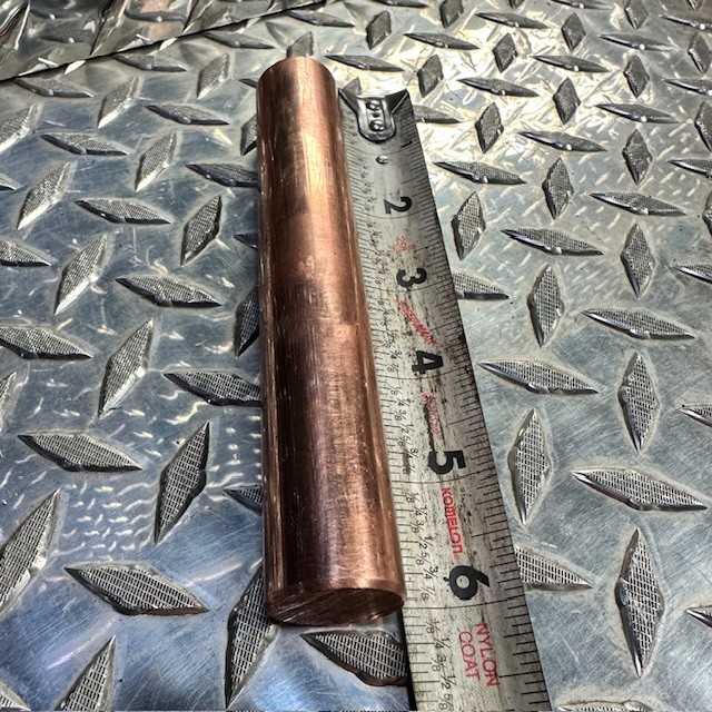 COPPER 1″ Diameter C110 ROUND ROD 6″ long CU New Lathe Bar Stock #1.5