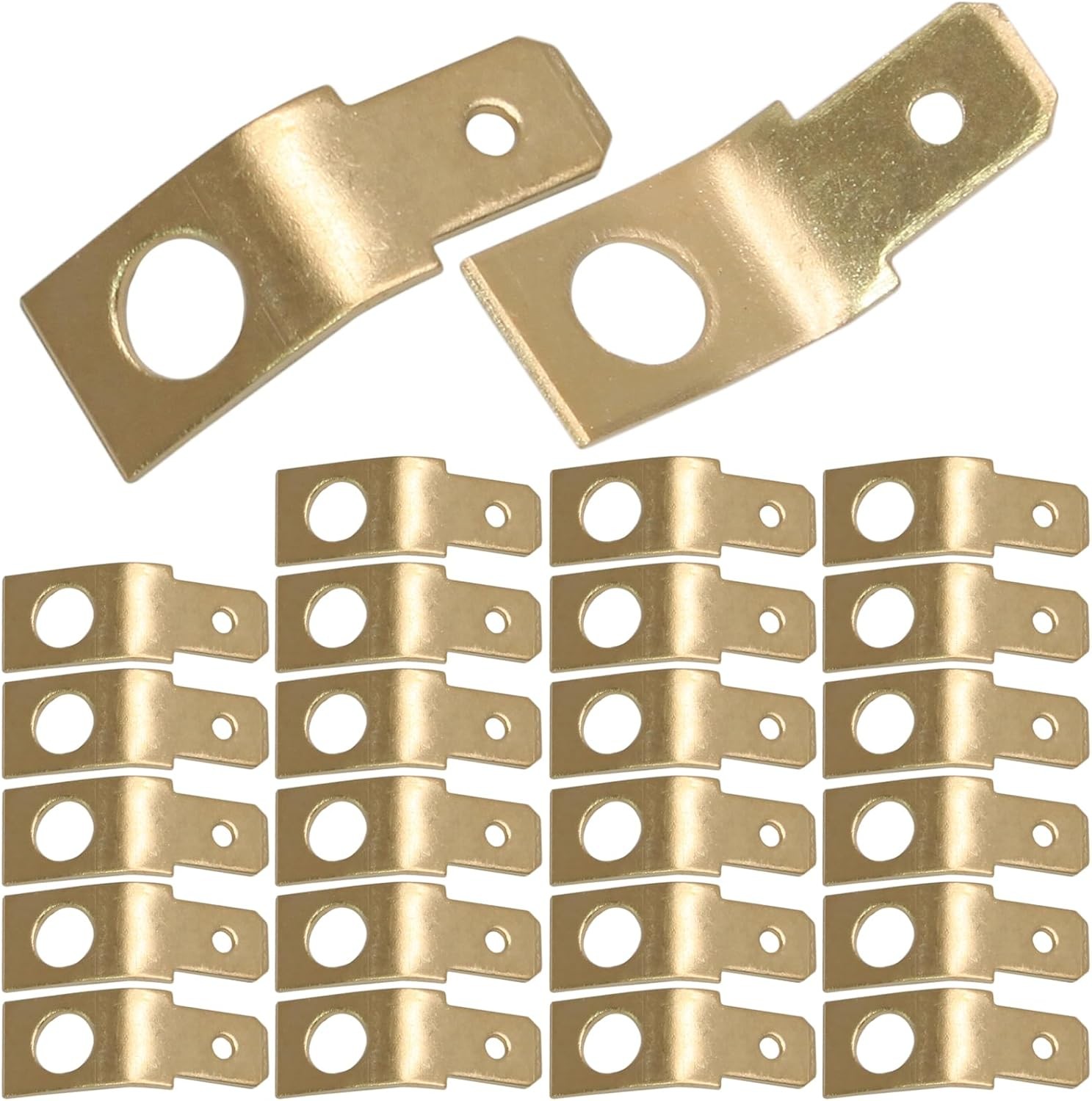 25 Pcs 1/4 Inch Male Tab Non Insulated Solderless Disconne Number of Items: 25