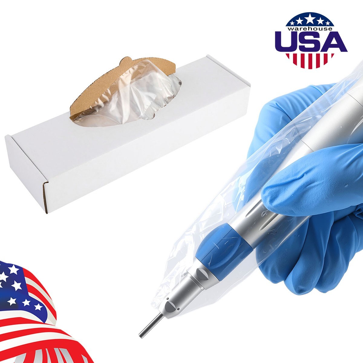 Plastic Dental Disposable Covers Sleeves Air Water Syringe Handpiece Tray Chair
