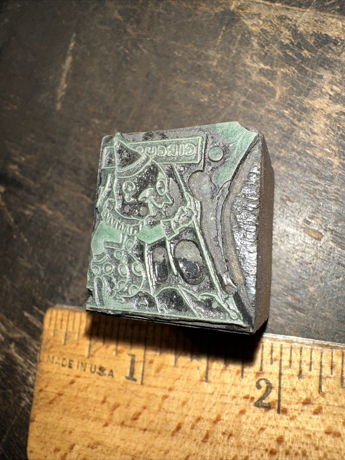 Print Block ( Circus Clown ) Friendly Face Smiling