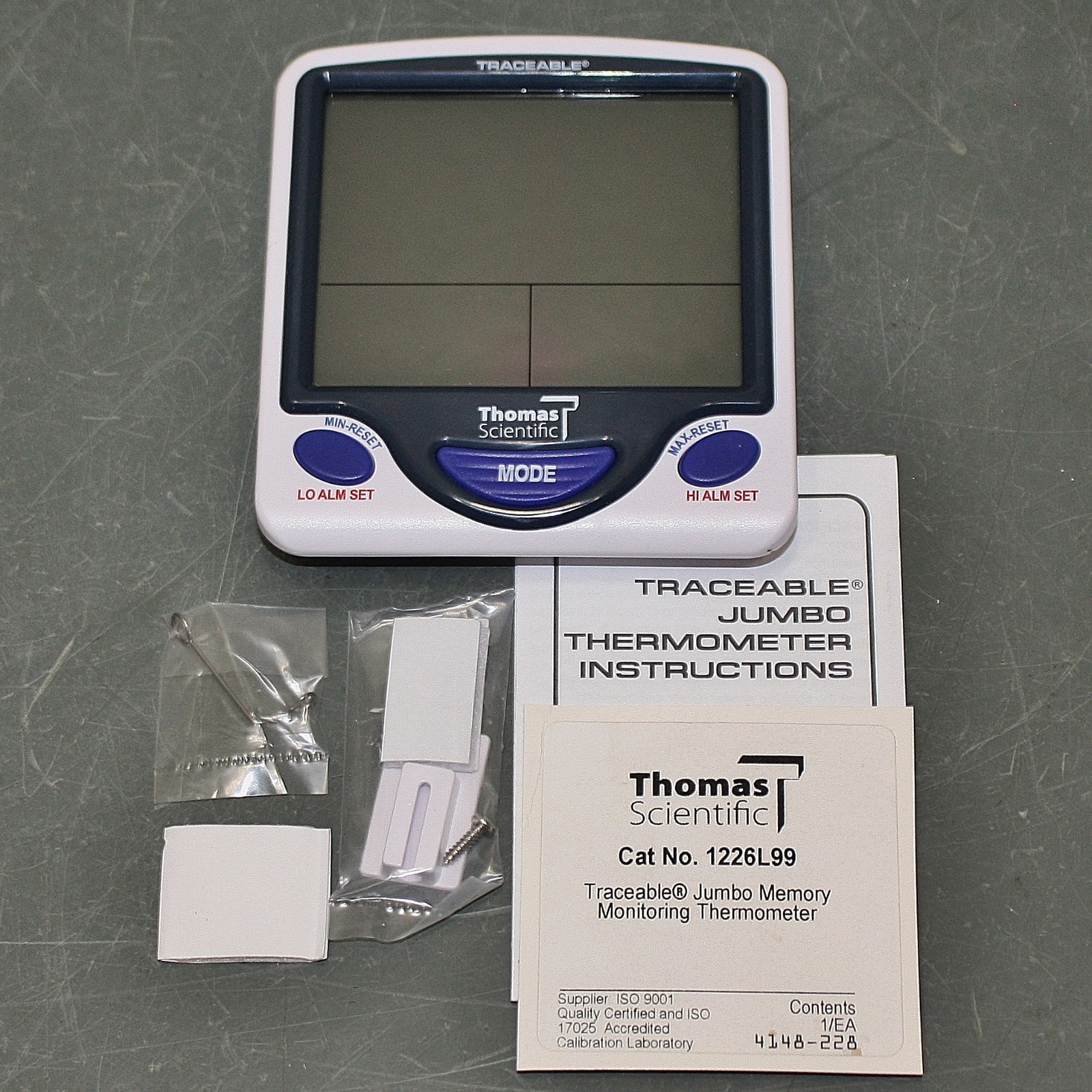 Thomas Scientific Digital Thermometer 1226L99, -58 to 158 °F, -50 to 70 °C