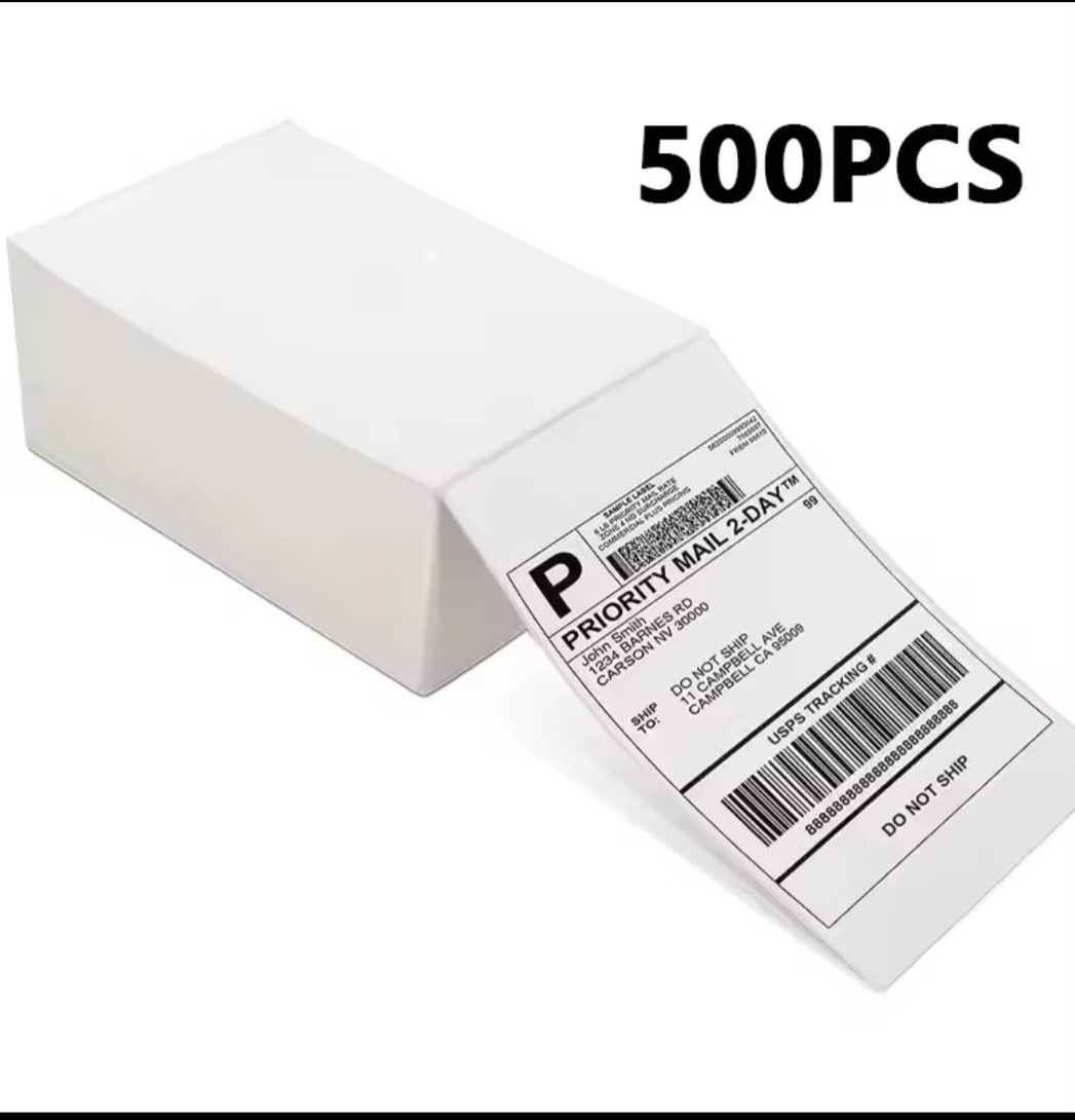 500 4×6 Fanfold Direct Thermal Shipping Labels Printers