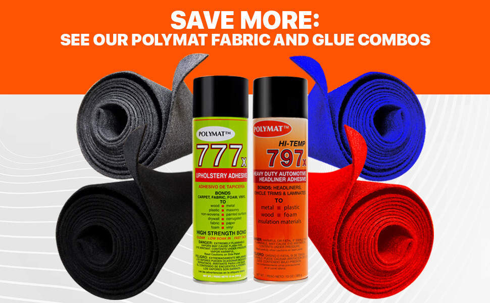 Polymat 797 High-Temp Adhesive Automotive Vehicle HOOD SILENCER GLUE [160F]